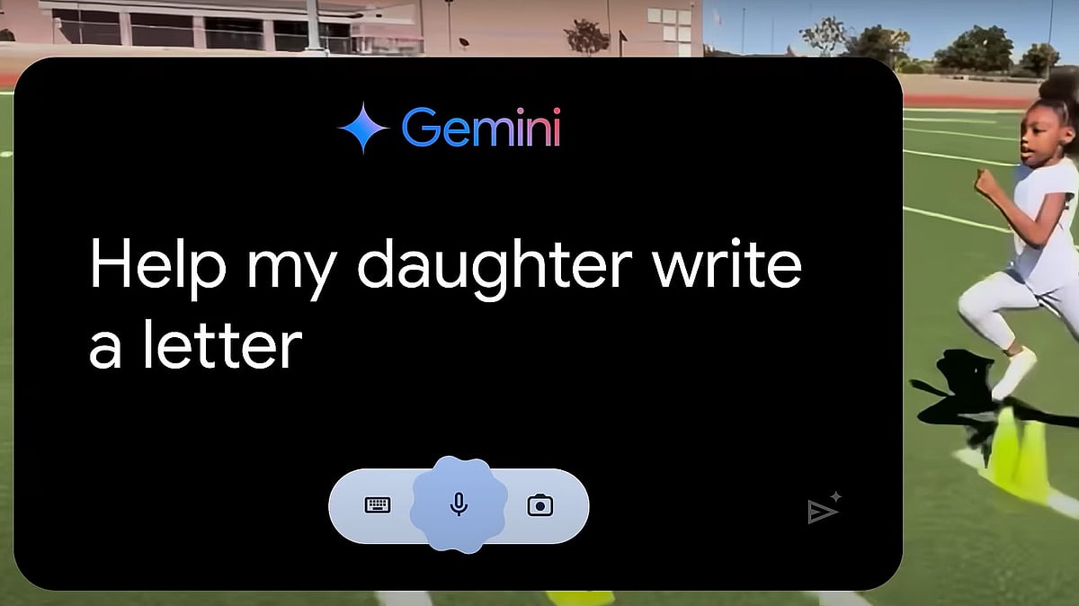 Youtube : Screngrab from Google's ad.